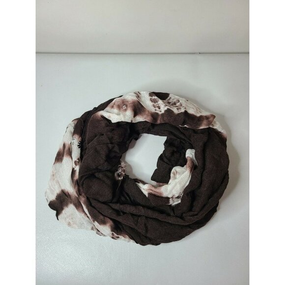 INC International Concepts Accessories - Inc International Concepts WoTie Dye Sequined Infinity Scarf Wrap Brown One Size